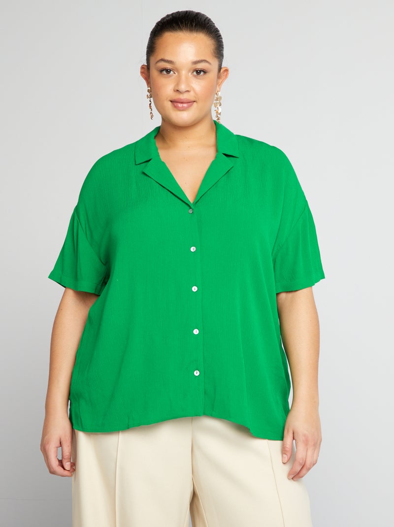 Chemisier à motifs Vert - Kiabi