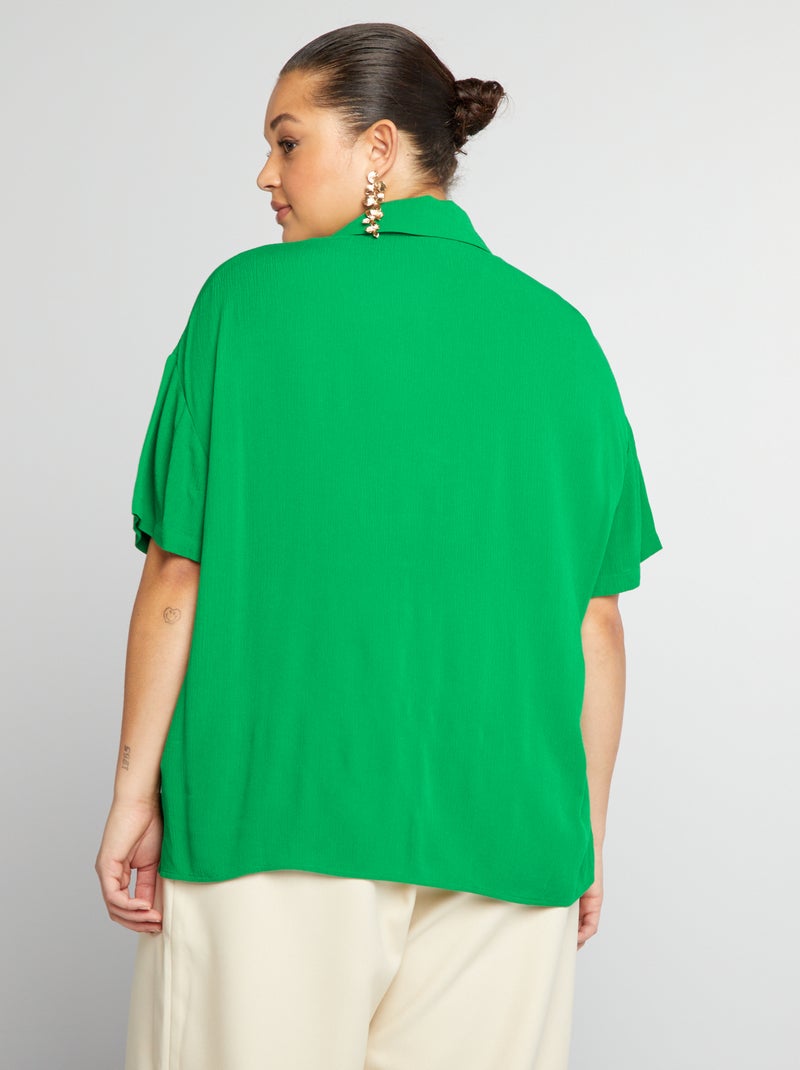 Chemisier à motifs Vert - Kiabi