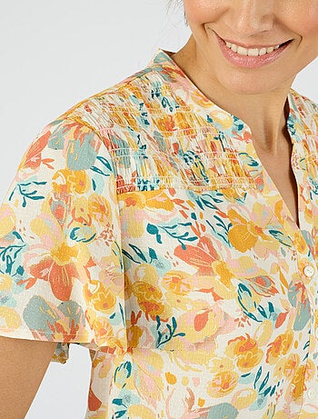Chemisier à smocks Climatyl - Damart
