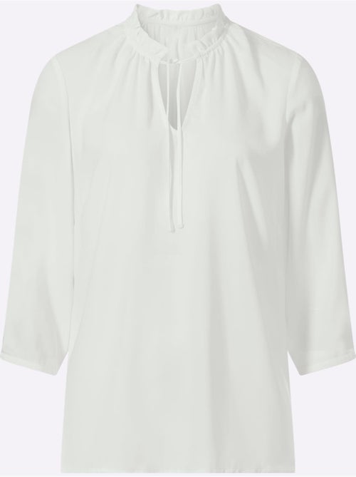 Chemisier à Volants Qualité Crêpe Légère Et Estivale - Taille Standard - Witt - Kiabi