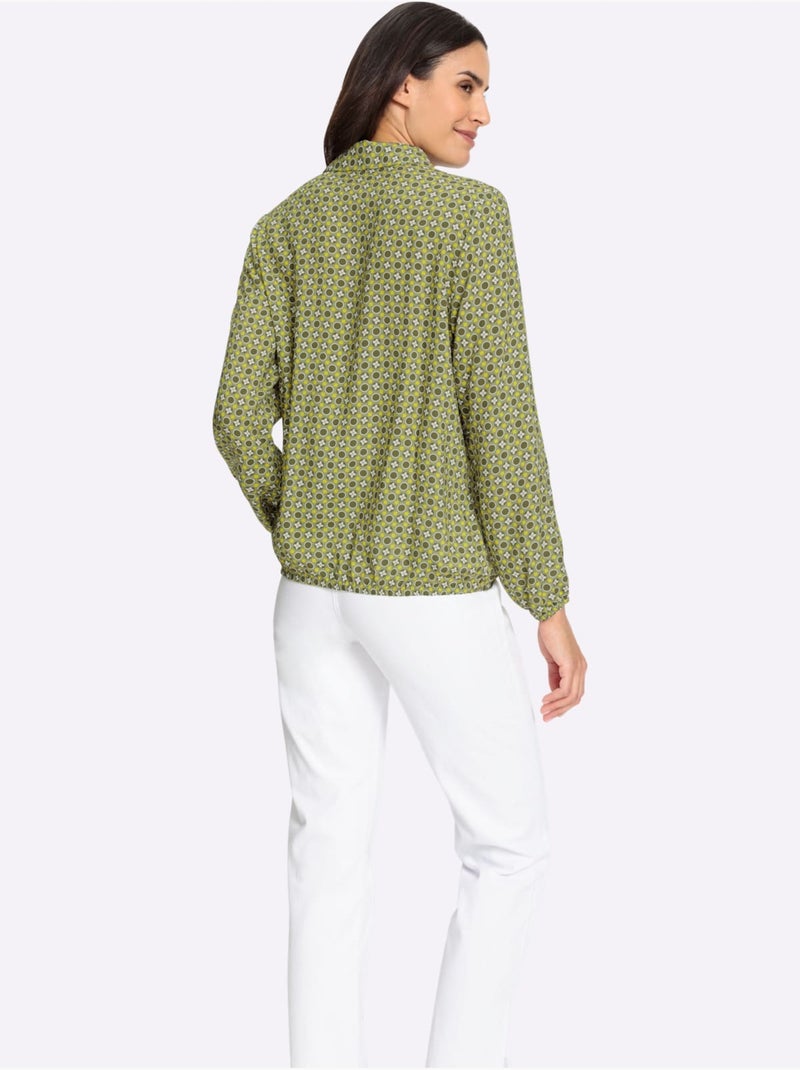 Chemisier Affinant - Taille Standard - Witt Beige/Vert - Kiabi