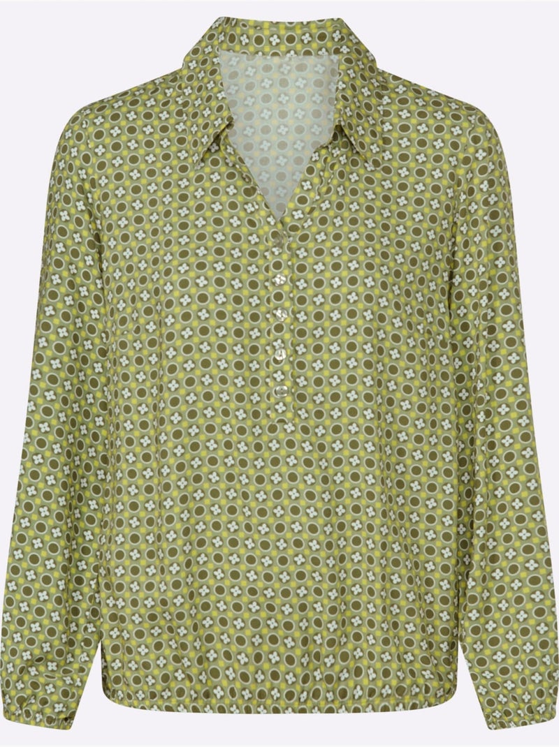 Chemisier Affinant - Taille Standard - Witt Beige/Vert - Kiabi