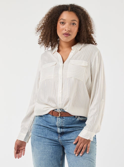 Chemisier ample à lignes 'Veromodacu' - Kiabi