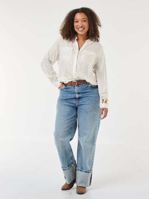 Chemisier ample à lignes 'Veromodacu' - Kiabi