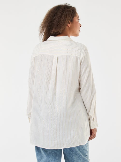 Chemisier ample à lignes 'Veromodacu' - Kiabi