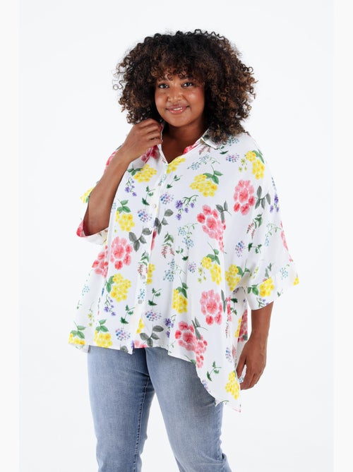 Chemisier ample en viscose imprimé floral PAPRIKA - Kiabi