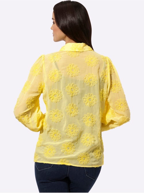 Chemisier Applications Florales - Taille Standard - Helline - Kiabi Chemisier Applications Florales - Taille Standard - Helline - Kiabi