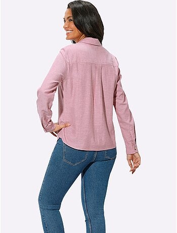 Chemisier avec col chemise et manches longues boutonnées - taille standard - witt
