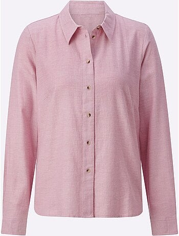 Chemisier avec col chemise et manches longues boutonnées - taille standard - witt