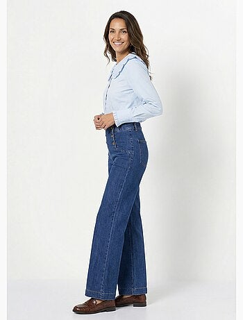 Chemisier avec col claudine plissé - AFIBEL