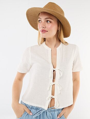 Chemisier avec nœuds