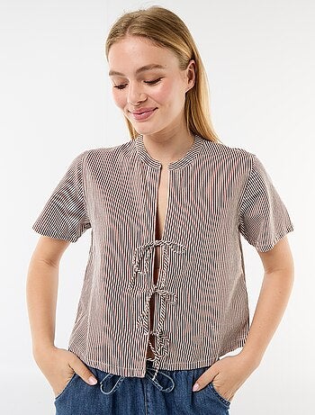 Chemisier avec nœuds