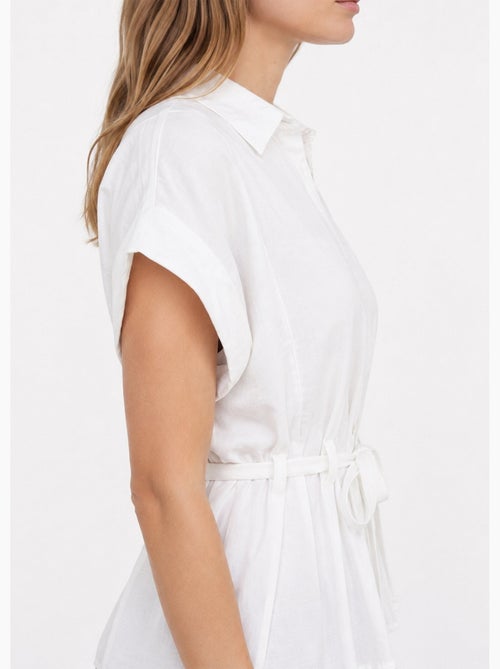 Chemisier avec taille resserrée par lien - AFIBEL - Kiabi Chemisier avec taille resserrée par lien - AFIBEL - Kiabi