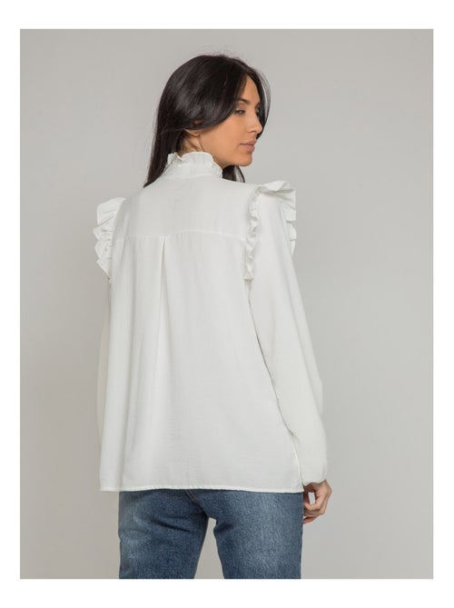 Chemisier avec volants ORPHA - Kiabi