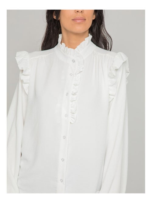 Chemisier avec volants ORPHA - Kiabi