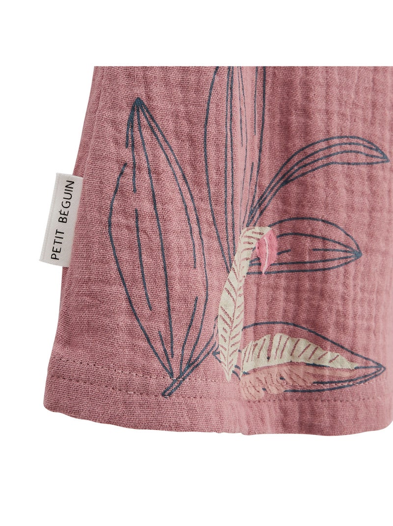 Chemisier bébé en gaze de coton Olbia Rose - Kiabi