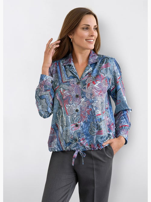 Chemisier-blouson jersey imprimé - Afibel - Kiabi
