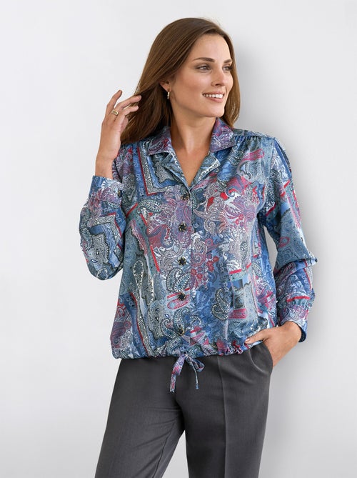 Chemisier-blouson jersey imprimé - Kiabi
