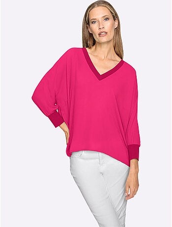 Chemisier Bords-côtes à L'encolure - Taille Standard - helline