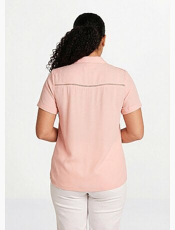 Chemisier boutonné dentelle et ajouré - Afibel