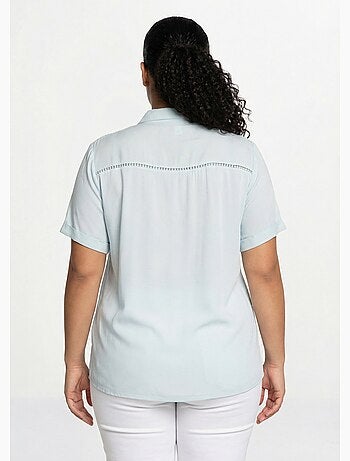 Chemisier boutonné dentelle et ajouré - Afibel