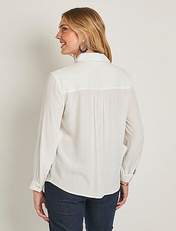 Chemisier boutonné long imprimé zébré - Afibel