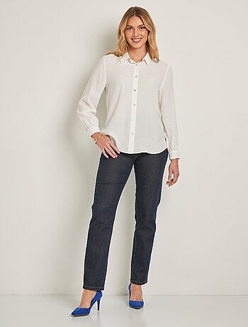 Chemisier boutonné long imprimé zébré - Afibel