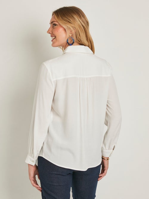 Chemisier boutonné long imprimé zébré - Kiabi