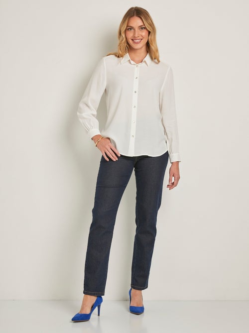 Chemisier boutonné long imprimé zébré - Kiabi