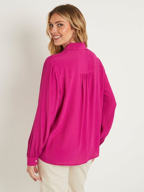 Chemisier boutonné long imprimé zébré - Kiabi