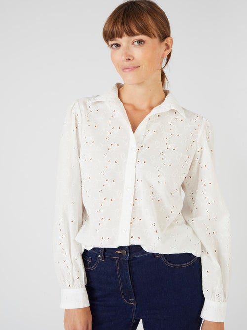 Chemisier broderie anglaise - Damart - Kiabi