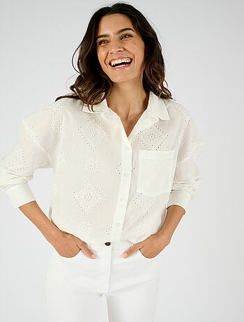 Chemisier broderie anglaise - Damart