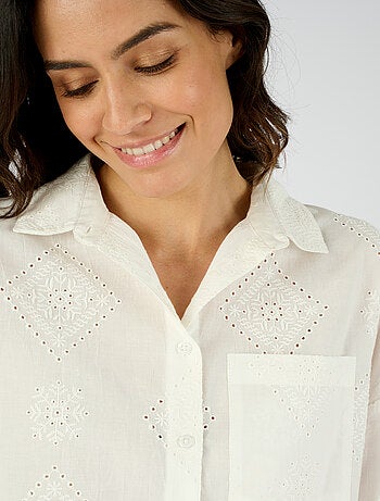 Chemisier broderie anglaise - Damart