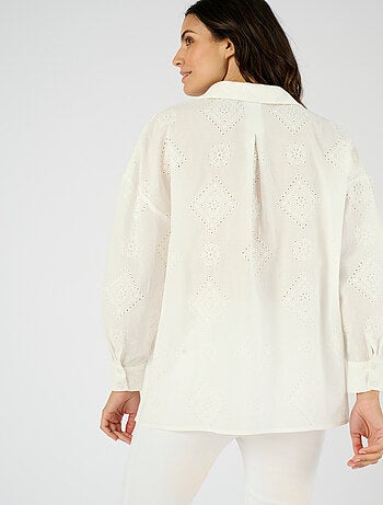 Chemisier broderie anglaise - Damart