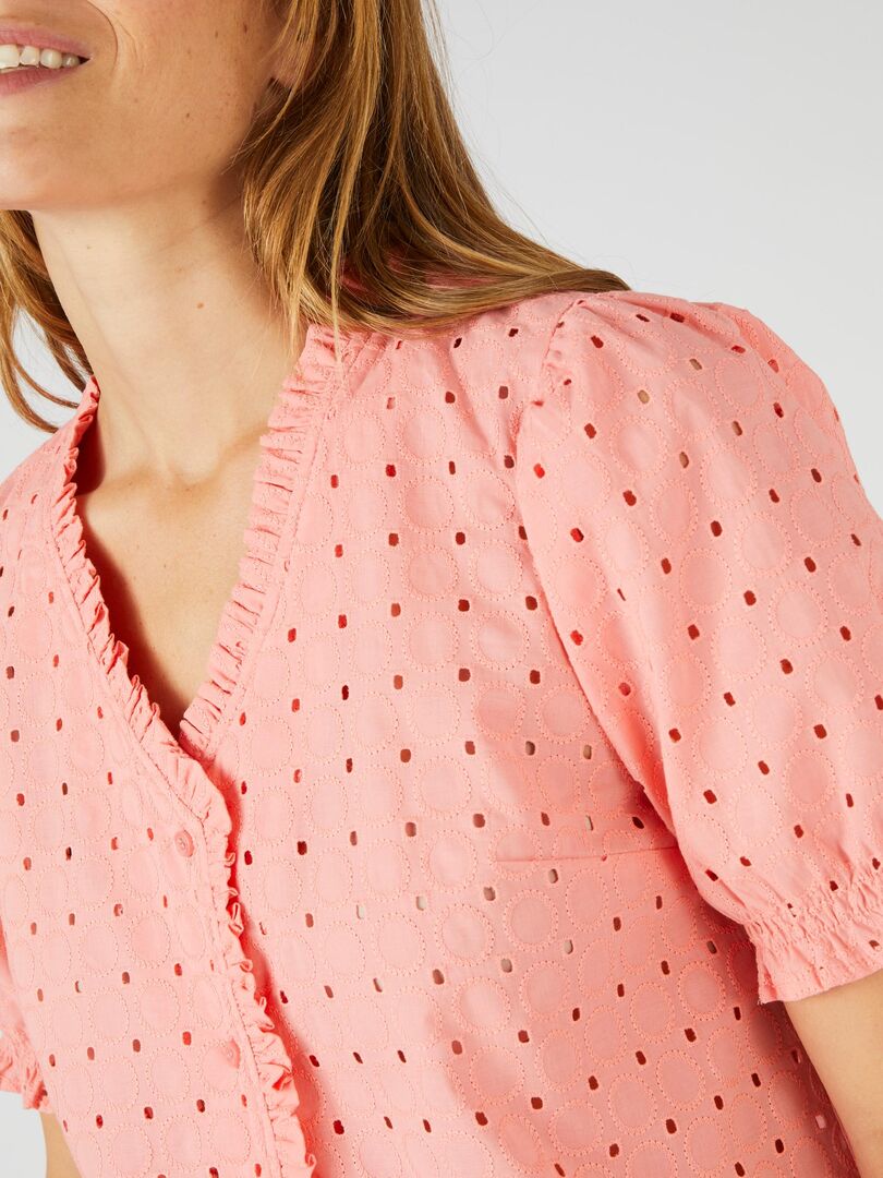 Chemisier Brodé Rose Kymberly - Marque Cupcake And Cashmere - Taille XS - Neuf Avec étiquettes