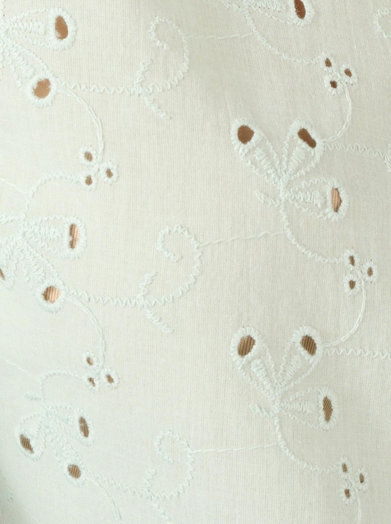 Chemisier broderie anglaise - Damart Vert d'eau - Kiabi