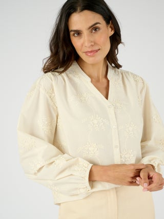 Chemisier broderies reliéfées - Damart