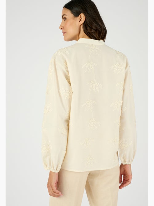 Chemisier broderies reliéfées - Damart - Kiabi