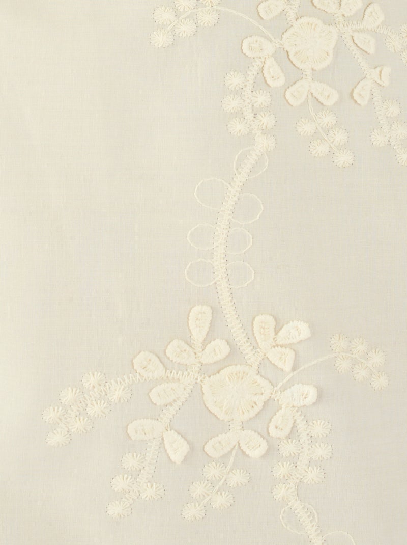 Chemisier broderies reliéfées - Damart Marron - Kiabi