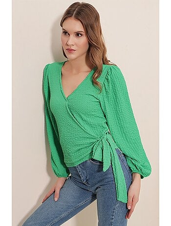 Chemisier Cache Coeur - Vert