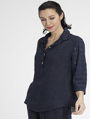 Chemisier CANEL Marine Chemisiers boutonné