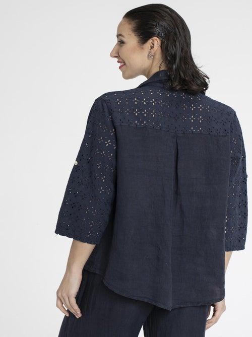 Chemisier CANEL Marine Chemisiers boutonné - Kiabi