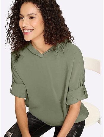Chemisier Capuche Tendance - Taille Standard - Helline
