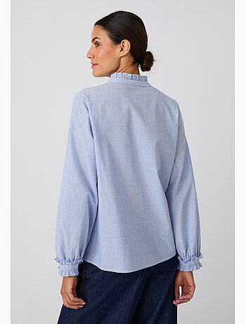 Chemisier chambray volanté - damart