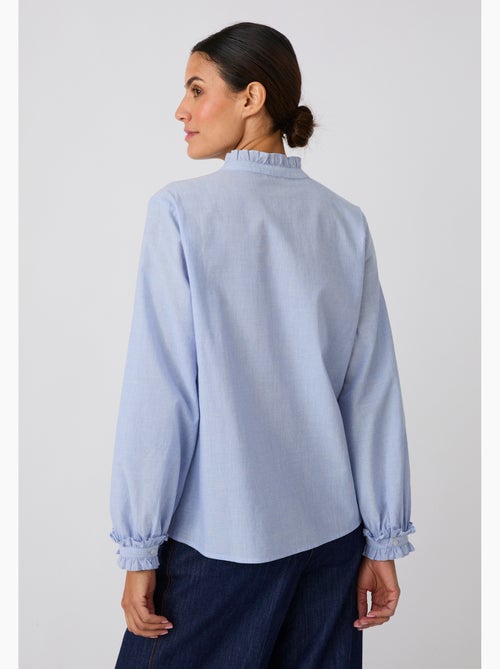 Chemisier chambray volanté - damart - Kiabi Chemisier chambray volanté - damart - Kiabi
