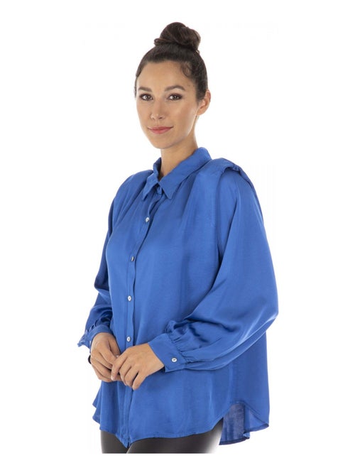 Chemisier CHARLOTTE Bleu Chemisier chemise - Kiabi