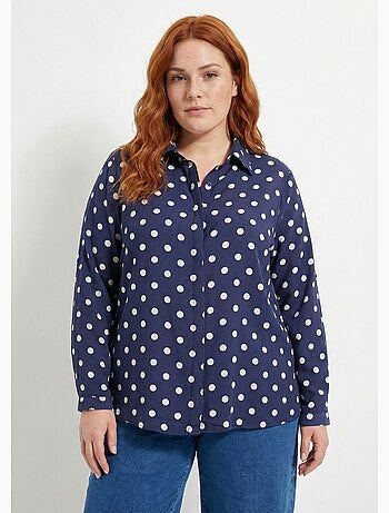 Chemisier chic, imprimé pois - afibel