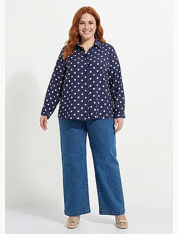 Chemisier chic, imprimé pois - afibel