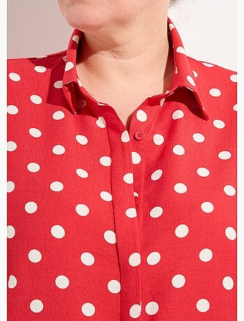 Chemisier chic, imprimé pois - afibel