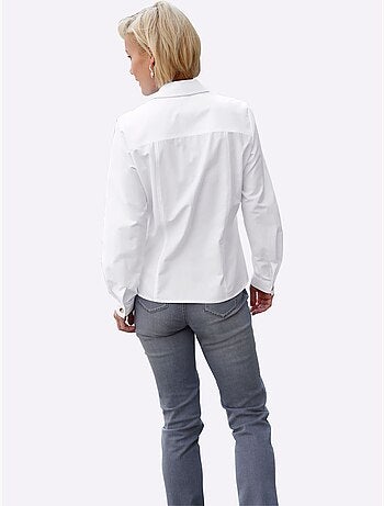 Chemisier classique avec col chemise et boutons contrastés - Taille standard - Witt